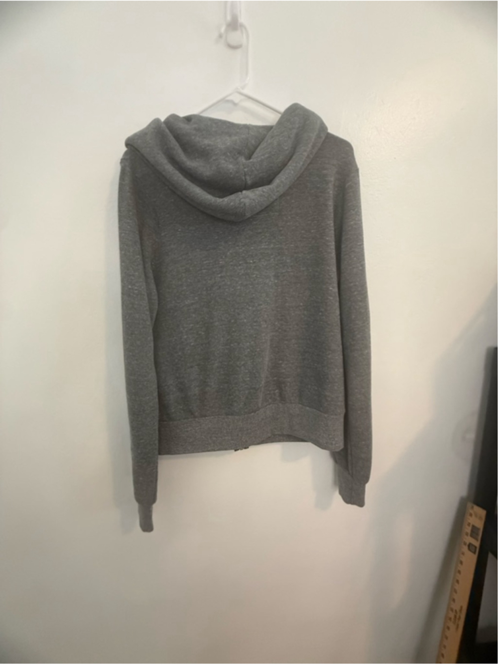 Aviator Nation Gray & Blue Striped Full-Zip Hoodie XS, soft, oversized, comfort - Picture 2 of 9